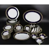 Rosenthal, Cobalt And Gilt Porcelain Service