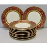Rosenthal, Set Of 12 Enamel Decorated Porcelain