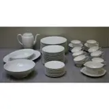 Rosenthal, Porcelain "White Velvet" Dinner Service