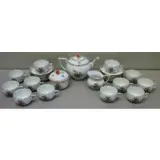 Herend, Chinese Bouquet Tea Pot, Sugar / Creamer
