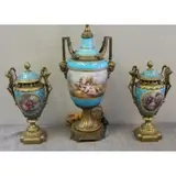 Sèvres, Lot, Includes a Pair of Bronze Mounted Urns