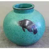 Gustavsberg, Argenta Fish Motif Vase