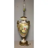 Sèvres, Bronze Mounted and Decorated Lamp
