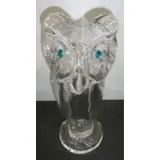 Sèvres, Glass Owl with Turquoise Eyes