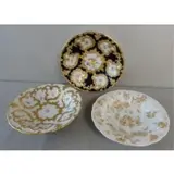 Meissen, 3 Decorative Porcelain Chargers