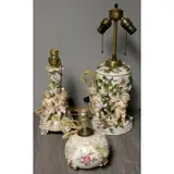 Porcelain Lamp Lot by Meissen, sold Mar 2012