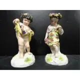Meissen, (?). 2 Porcelain Figures