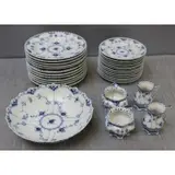 Royal Copenhagen, Full Lace Blue Fluted