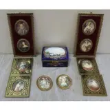 Sèvres, Porcelain Box Together with 10 Miniatures