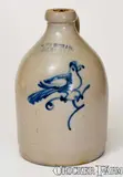 Ottman & Co., HAXSTUN, OTTMAN & CO. / FORT EDWARD, NY Stoneware Bird Jug, circa 1875, Stoneware