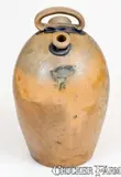 Sam'l I Irvine, Rare SAM'L I. IRVINE / NEWVILLE, PA 2 Gal. Stoneware Harvest Jug, circa 1865, Stoneware