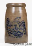 T.F. Reppert, Scarce T.F. REPPERT. / GREENSBORO. PA Stoneware Eagle Canning Jar