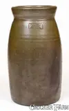 J. P. Parker, J. P. PARKER / Manufacturer of STONEWARE / JANE LEW, W. VA Stoneware Jar, circa 1865, Stoneware