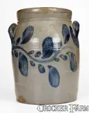 R. W. Russell, R. W. RUSSELL / BEAVER, PA Stoneware Jar with Cobalt Decoration, circa 1860, Stoneware