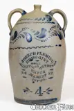 Bethesda Water, Very Unusual BETHESDA WATER / PITTSBURGH Stoneware Advertising Jug, circa 1875, Stoneware