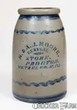 Thomas Proctor, Stoneware Jar with PROCTOR / WETZEL CO., W. VA Stenciled Advertising, circa 1875, Stoneware