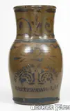Hamilton & Jones, Rare Two-Gallon HAMILTON & JONES. / GREENSBORO. PA Stoneware Pitcher, circa 1875, Stoneware