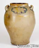 C. Crolius, C. CROLIUS / MANUFACTURER / NEW-YORK Stoneware Jar w/ Cobalt Decoration, early 19th century, Stoneware