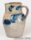 Very Rare JOHN BELL / WAYNESBORO Lead-Glazed Stoneware Pitcher by John Bell, circa 1850-1880, Stoneware, sold Mar 2018
