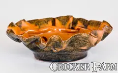 Geo. E. Ohr, GEO. E. OHR / BILOXI, MISS (George Ohr) Pottery Dish, circa 1895-1900, Stoneware