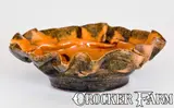 Geo. E. Ohr, GEO. E. OHR / BILOXI, MISS (George Ohr) Pottery Dish, circa 1895-1900, Stoneware