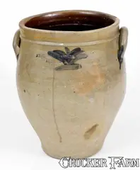 Atherton & Trice, Rare ATHERTON & TRICE / ALBANY Stoneware Jar, circa 1820-1826, circa 1820-1826, Stoneware