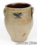 Atherton & Trice, Rare ATHERTON & TRICE / ALBANY Stoneware Jar, circa 1820-1826, circa 1820-1826, Stoneware
