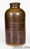 Fr. Leitzinger, Scarce FR. LEITZINGER / CLEARFIELD, PA Albany-Glazed Stoneware Canning Jar, circa 1851-1879, Stoneware