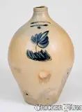 L. Norton, 2 Gal. L. NORTON / BENNINGTON, VT Stoneware Jug with Floral Decoration, circa 1830, Stoneware