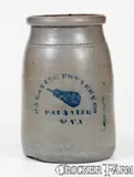 Palatine Pottery Co., PALATINE POTTERY CO / PALATINE / W. VA Stoneware Pear Canning Jar