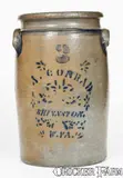 A. Conrad, 3 Gal. A. CONRAD / SHINNSTON, W.VA Stoneware Jar, circa 1875, Stoneware
