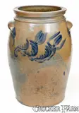 J. Swank & Co., 4 Gal. J. SWANK & CO. / JOHNSTOWN, PA Stoneware Jar with Floral Decoration
