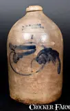 W.W. Weston, Scarce W.W. WESTON / HONESDALE, PA Stoneware Jug, circa 1850, Stoneware