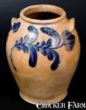 H. C. Smith, 2 Gal. H. C. SMITH / ALEXA. / DC Stoneware Jar with Floral Decoration, circa 1831-1846, Stoneware