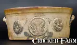 T. G. Boone & Sons, Outstanding T. G. BOONE & SONS / SANDS ST. BROOKLYN Monumental Stoneware Butter Pot, circa 1845, Stoneware
