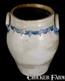 Armstrong & Wentworth, ARMSTRONG & WENTWORTH / NORWICH Stoneware Jar w/ Impressed and Incised Decoration, circa 1814-1834, Stoneware