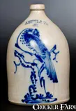 2 Gal. J. NORTON & CO. / BENNINGTON, VT Stoneware Jug with Pheasant Decoration by J. Norton & Co., circa 1860, Stoneware, sold Jul 2017