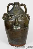 B.B. Craig, Important Monumental B.B. CRAIG / VALE, N.C. Stoneware Face Jug