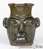 B.B. Craig, B.B. CRAIG / VALE, N.C. Stoneware Face Pitcher, circa 1975