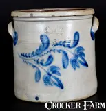 D.P. Shenfelder, Fine D. P. SHENFELDER / READING, PA Stoneware Crock, circa 1870, Stoneware