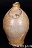 C. Crolius, C. CROLIUS / MANUFACTURER / MANHATTAN-WELLS / NEW-YORK Stoneware Jug