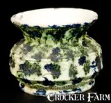 Fritz & Brother, Unusual Stoneware FRITZ & BROTHER / RISING SUN, PA Molded Stoneware Spittoon, late 19th or early 20th century, Stoneware