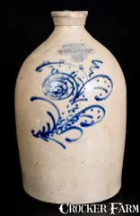Somerset, SOMERSET. / POTTERSWORKS (Massachusetts) Stoneware Jug, c1860, c1860, Stoneware