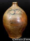 Commeraw's Stoneware, COMMERAWS / STONEWARE / N.YORK Stoneware Jug, Manhattan, circa 1810
