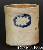 C. Crolius, C. CROLIUS / MANUFACTURER / MANHATTAN-WELLS / NEW-YORK Stoneware Jar