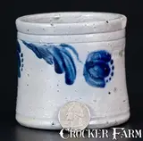 Exceptional Miniature JOHN BELL / WAYNESBORO Decorated Stoneware Jar Dated 1867 by John Bell, 1867, Stoneware, sold Mar 2017