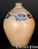I. Seymour Troy Factory, I SEYMOUR / TROY FACTORY Stoneware Jug with Floral Decoration, circa 1830, Stoneware