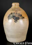 COWDEN & WILCOX / HARRISBURG. PA Stoneware Cherries Jug by Cowden & Wilcox, circa 1865, Stoneware, sold Mar 2017