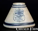 American Brew. Co., Large-Sized Stoneware AMERICAN BREW. CO. / ROCHESTER, N.Y. Eagle Match Safe, Whites Utica, late 19th century, Stoneware