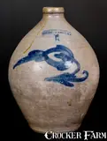 Humiston & Warner, Scarce HUMISTON & WARNER / SOUTH. AMBOY. N.J. Stoneware Jug, c1830, c1830, Stoneware